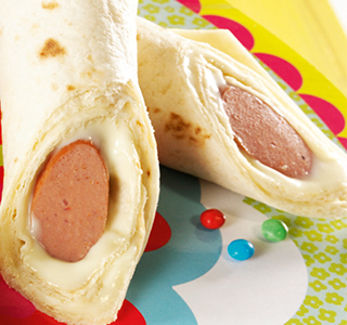Hotdog wraps voor kinderen