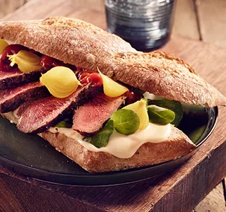 Steak Sandwich met Amsterdamse uitjes en ERU Prestige