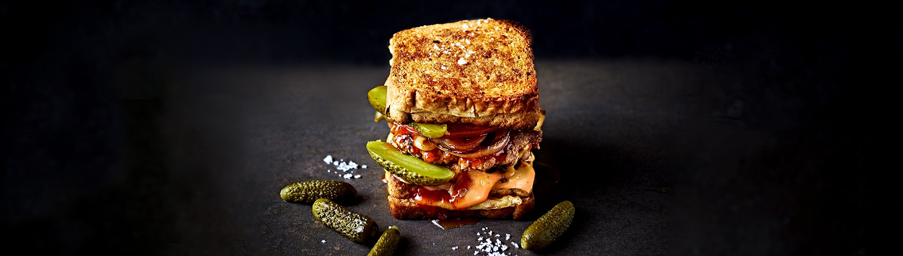 Tosti met robuuste plakken kaas