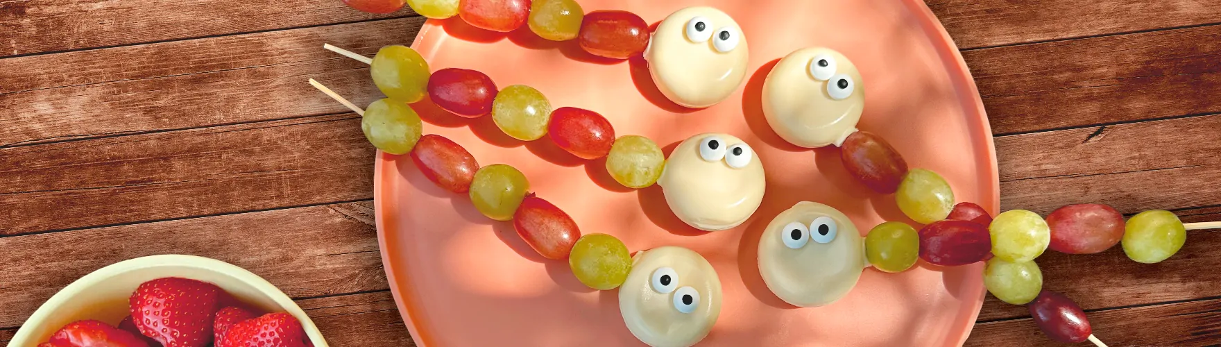 Vrolijke druivenrupsjes met ERU Kids Snack