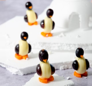 Vrolijke pinguïn traktatie met ERU Kids Snack